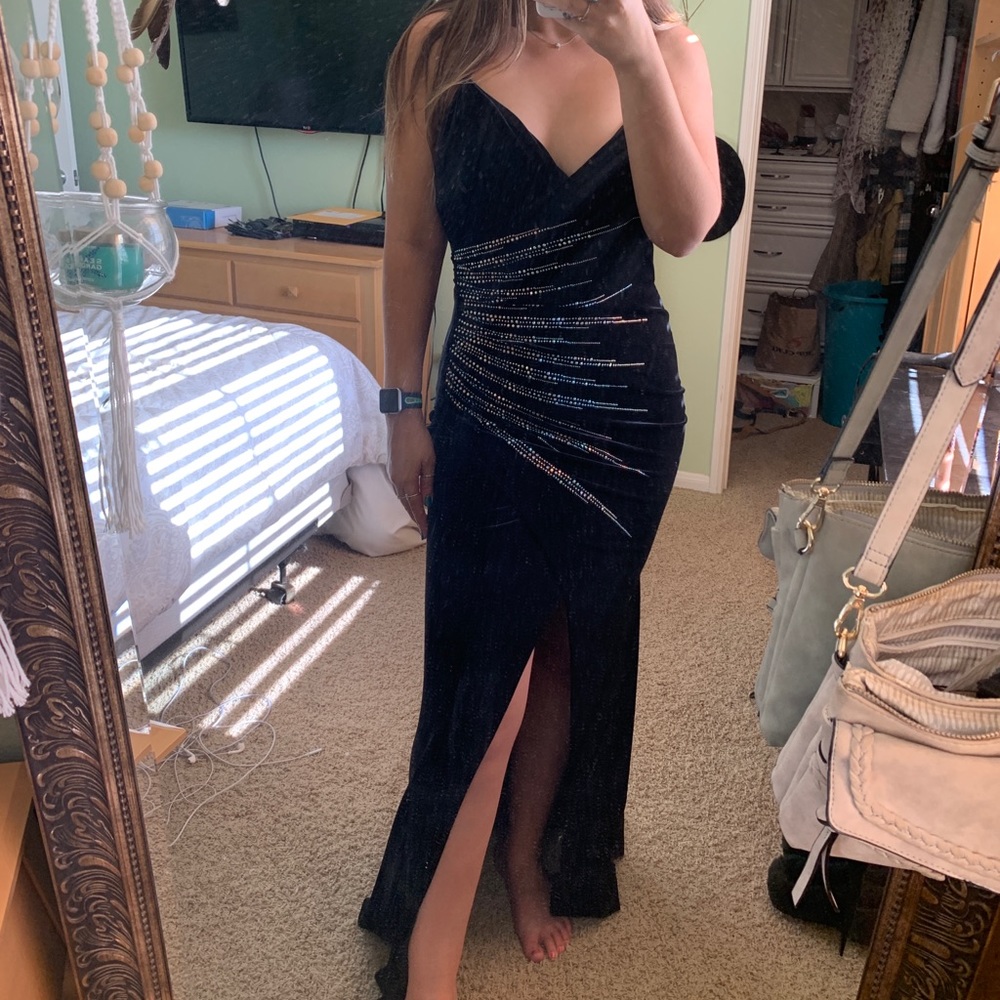 Black Velvet Dress